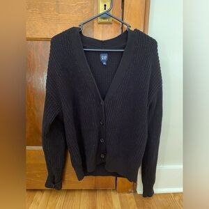 Gap 100% cotton black cardigan